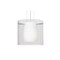 Besa Lighting Pahu 12 Cable Pendant, Clear/Opal, Satin Nickel Finish, 1x100W Incandescent 1KG-C18407-SN - alternate 1